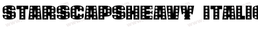 StarsCapsHeavy Italic字体转换